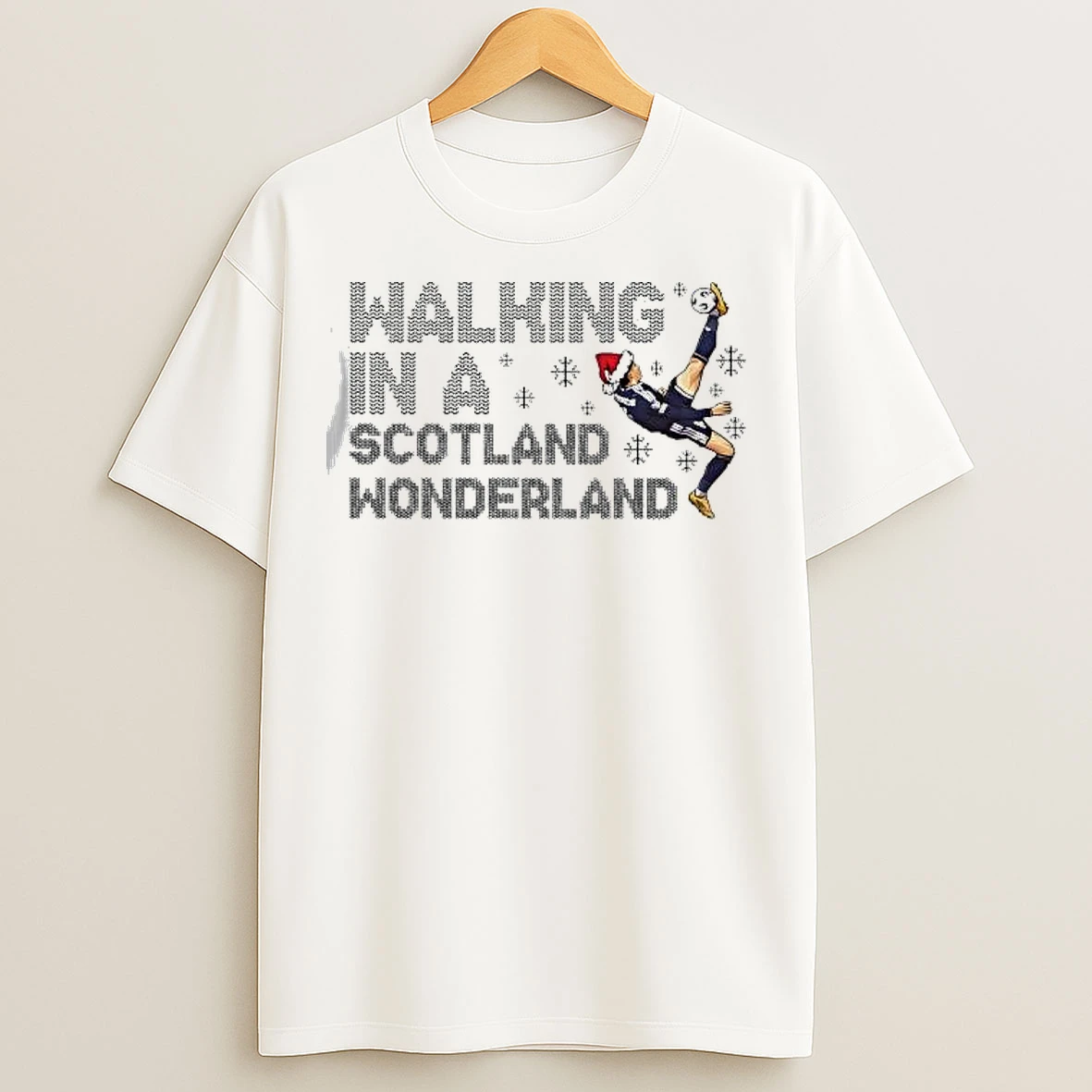 Classic Winter Scotland Football Christmas T Shirts