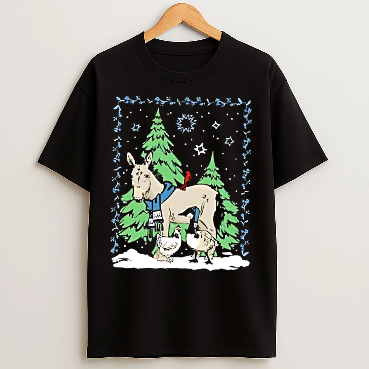 Classic Winter Wonderland Donkey T Shirts