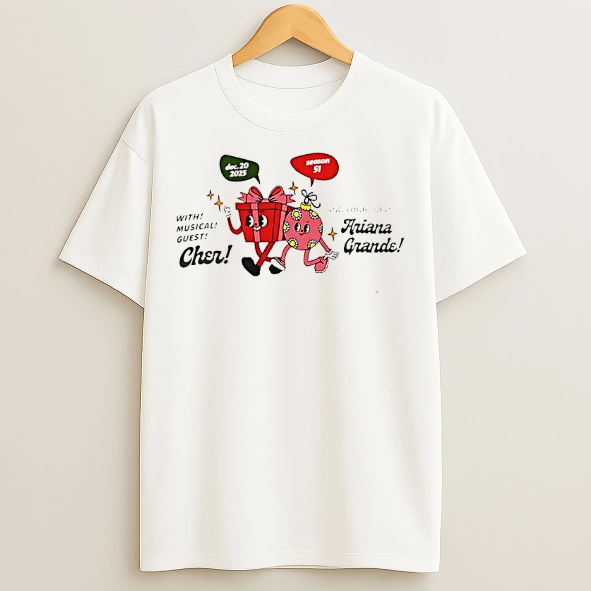 Classic With Musical Guest Cher And Your Host Ariana Grande Meme T Shirts