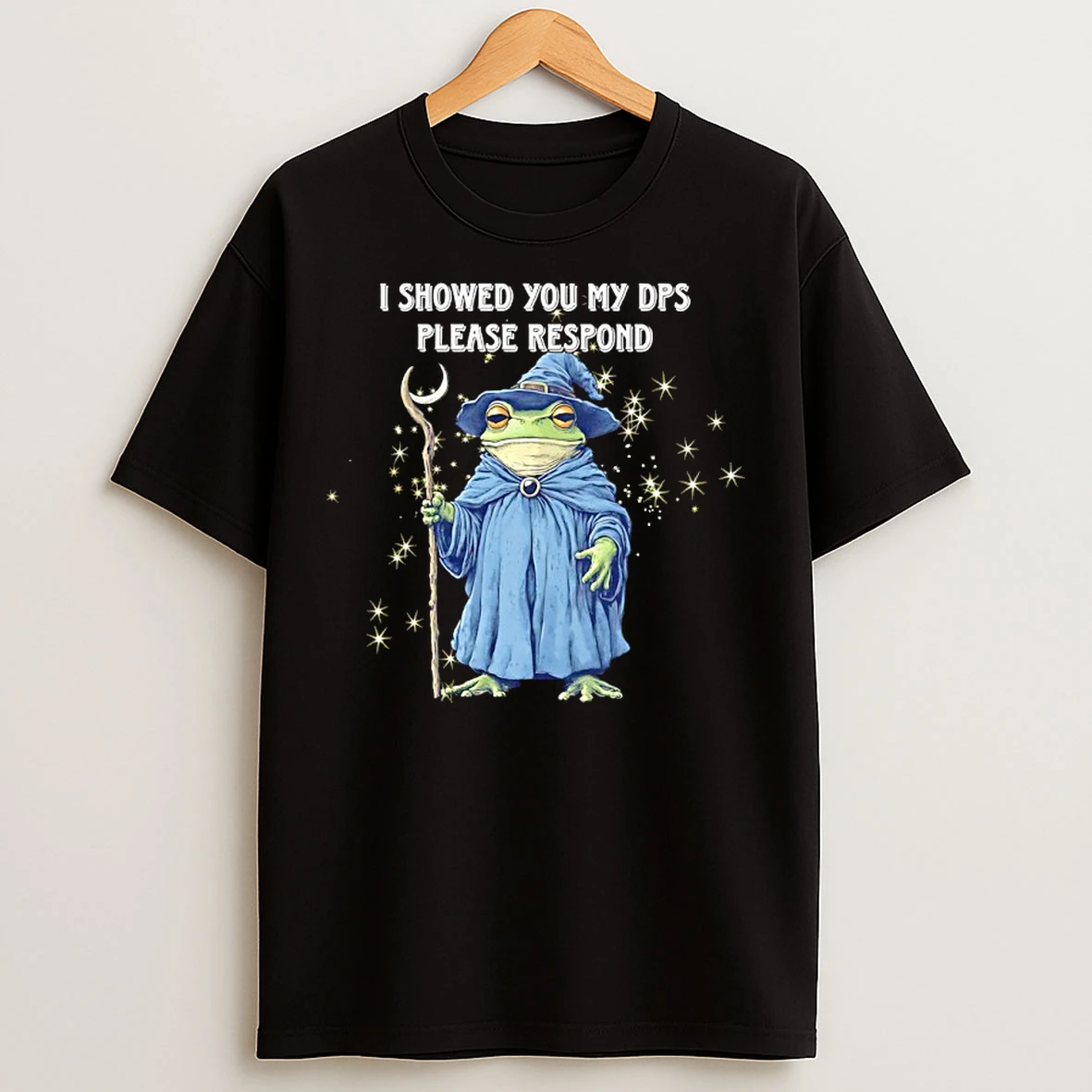 Classic Wizard Frog I Showed You My Dps Please Respond T Shirts