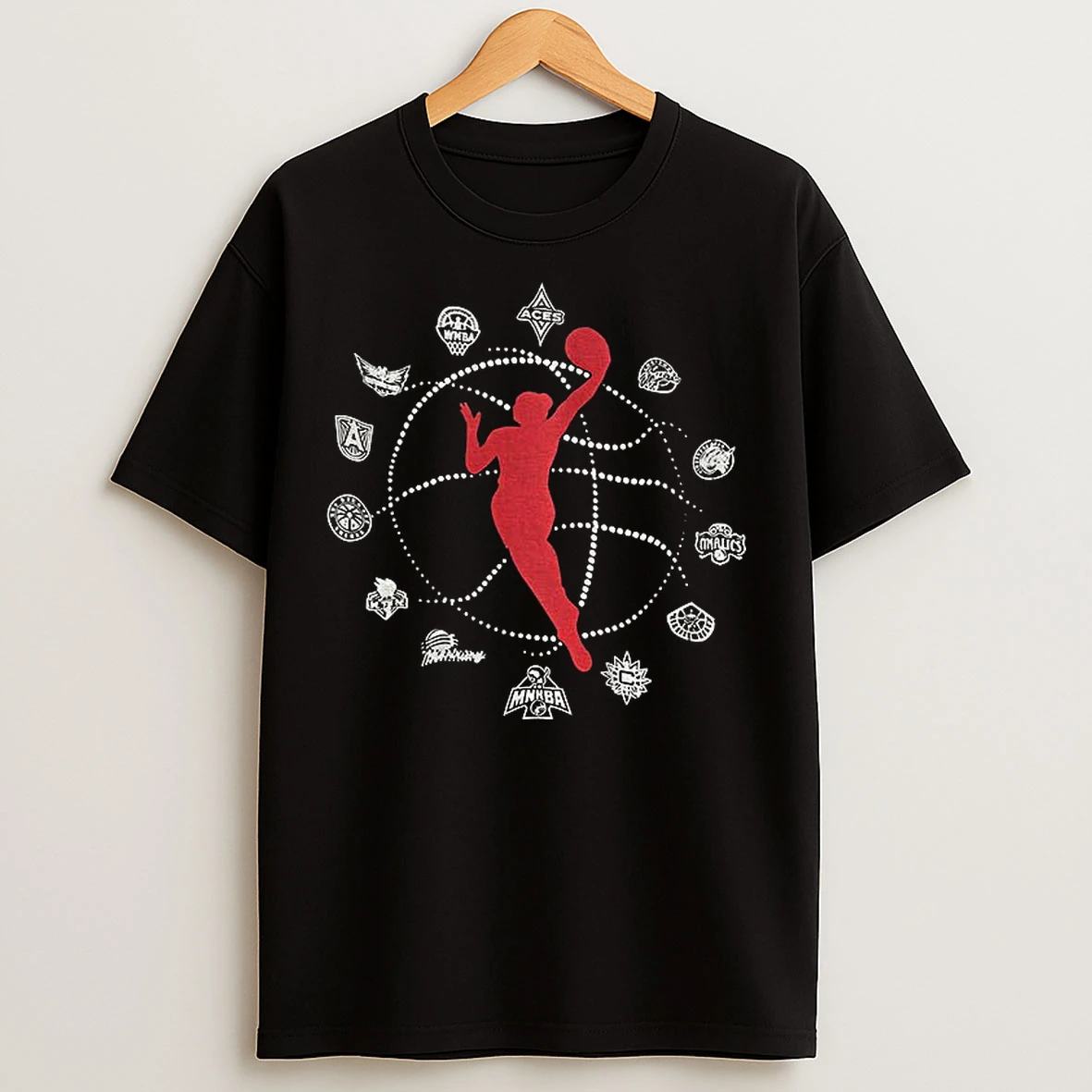 Classic Womens Nba Basketball Wnba Logo T Shirts