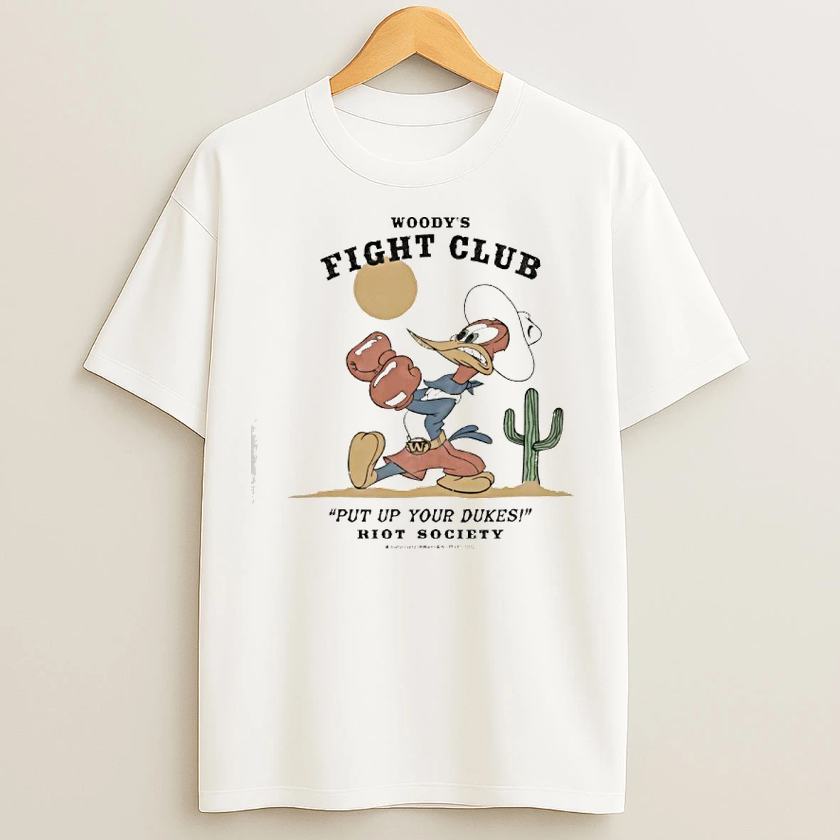 Classic Woody Woodpeckers Western Fight Club T Shirts
