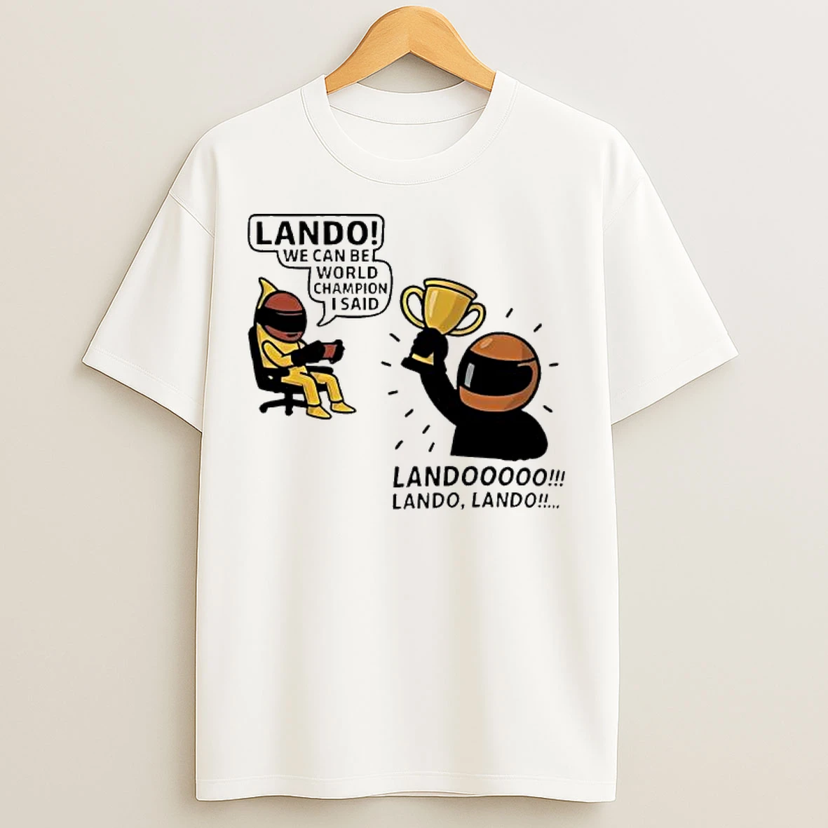 Classic World Champion Meme Cartoon F1 T Shirts