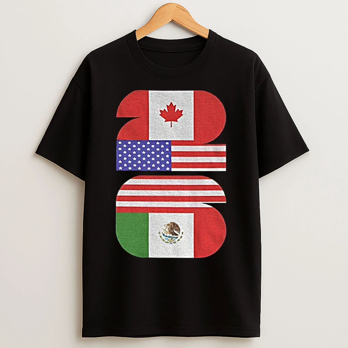 Classic World Cup 2026 Trophy And Host Cities Usa Canada Mexico T Shirts