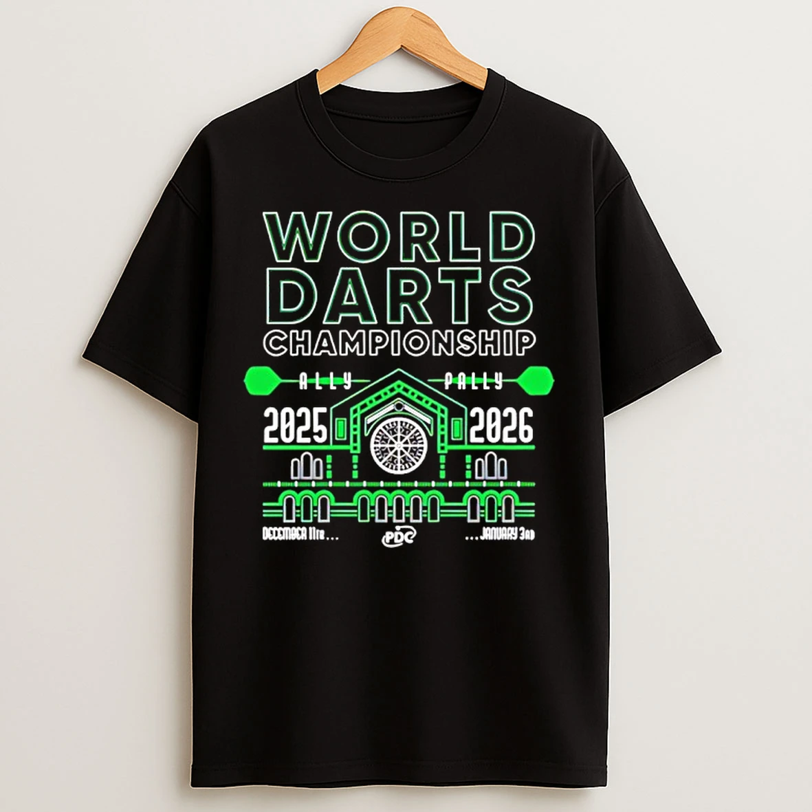 Classic World Darts Championship 2025 2026 Ally Pally T Shirts