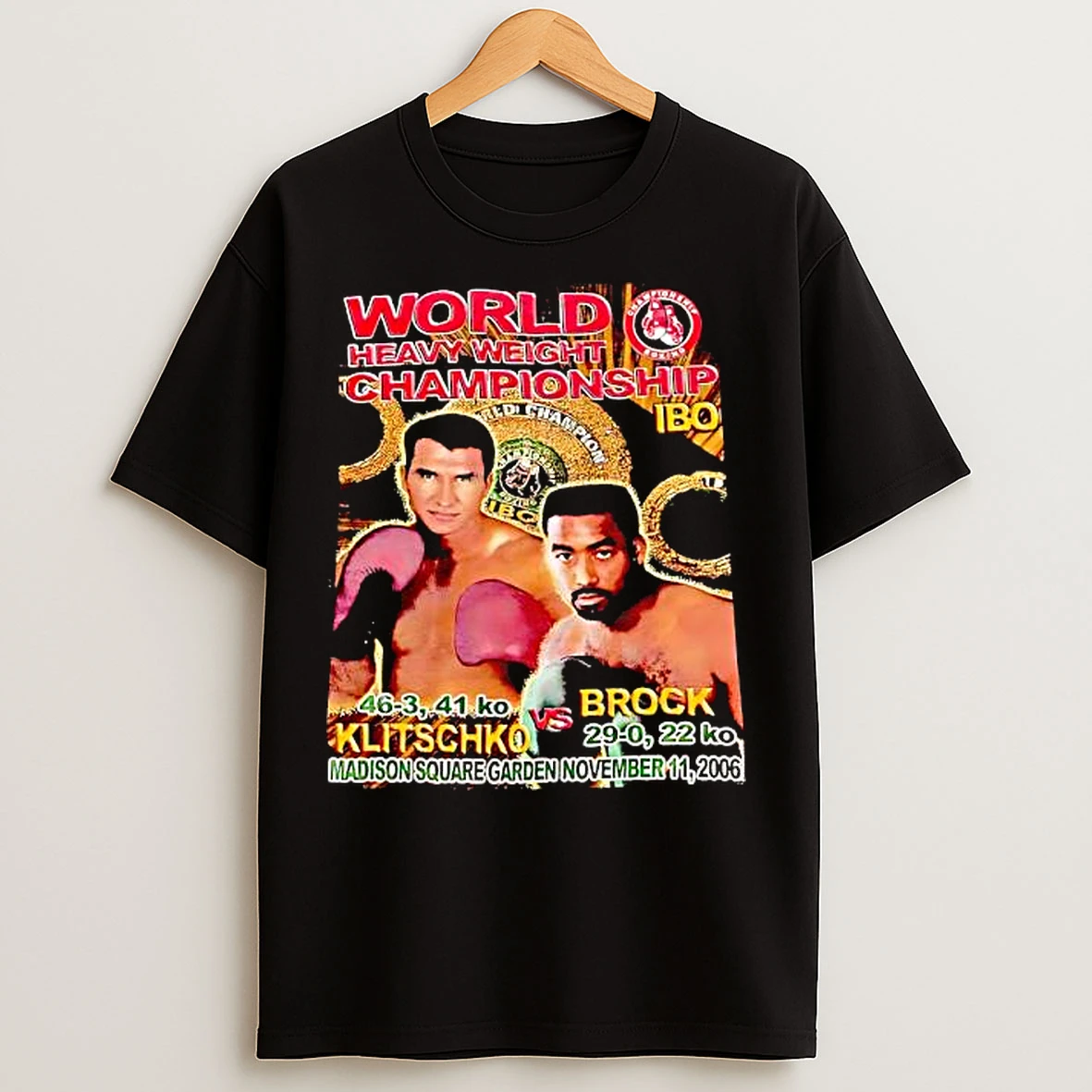 Classic World Heavyweight Championship Boxing Graphic Retro T Shirts