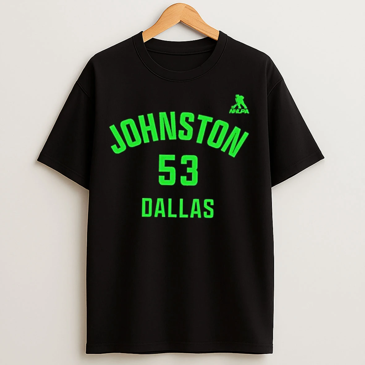 Classic Wyatt Johnston Dallas Name And Number 53 T Shirts