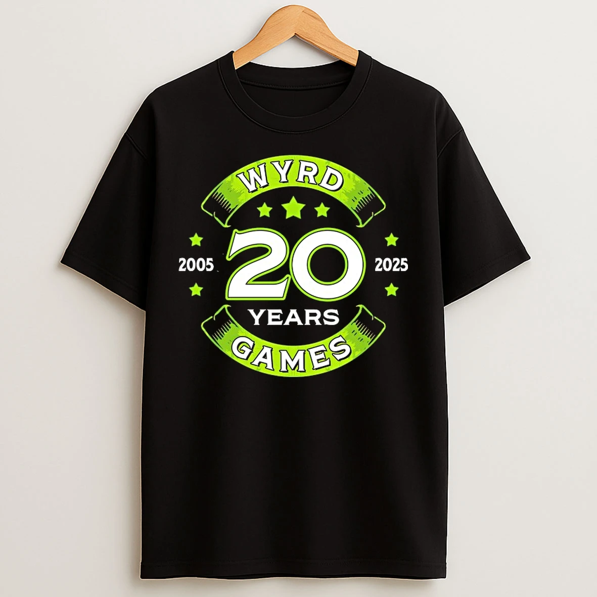 Classic Wyrd Games 20 Years 2005 2025 T Shirts