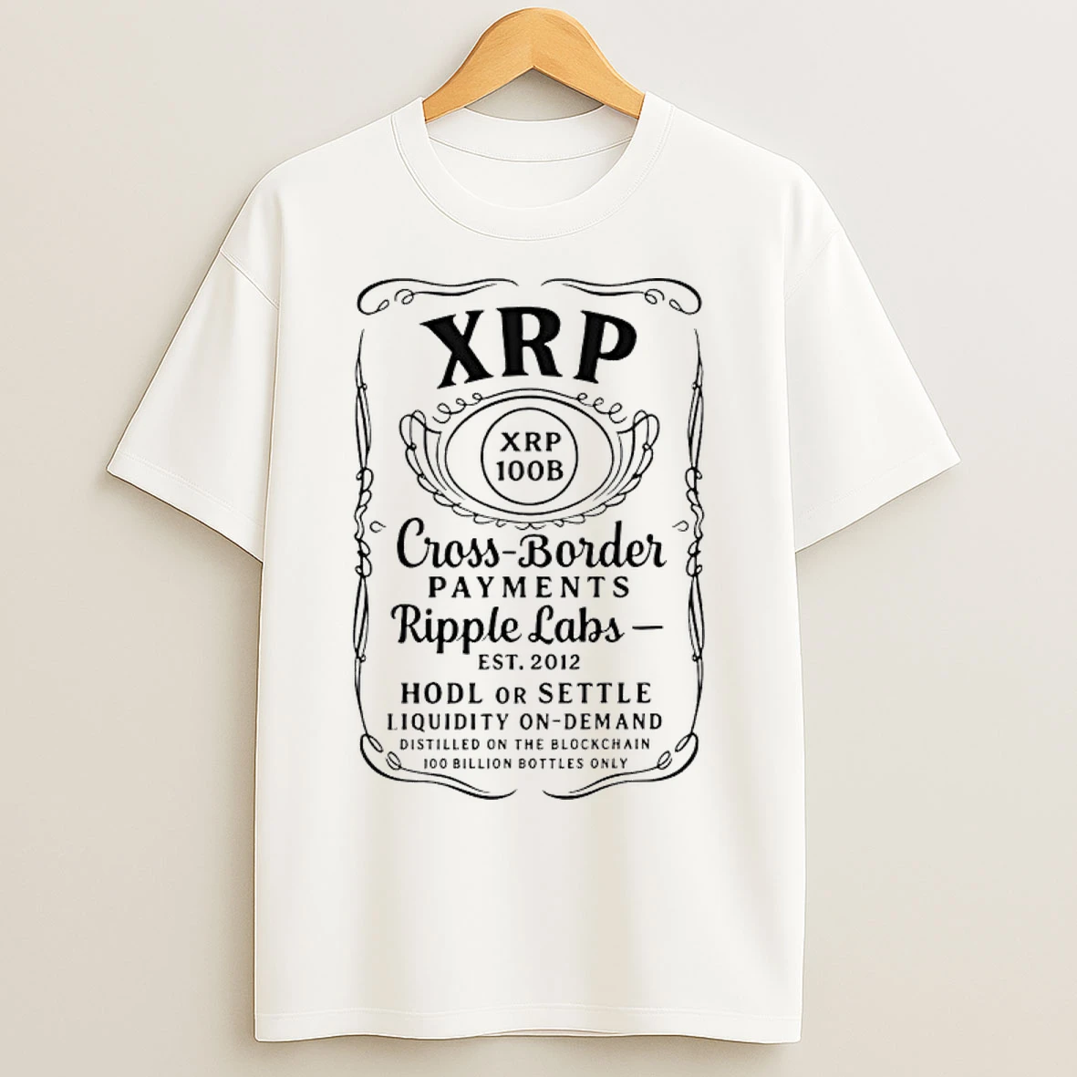 Classic Xrp Crypto Cross Border Payments Ripple Labs Est 2012 T Shirts