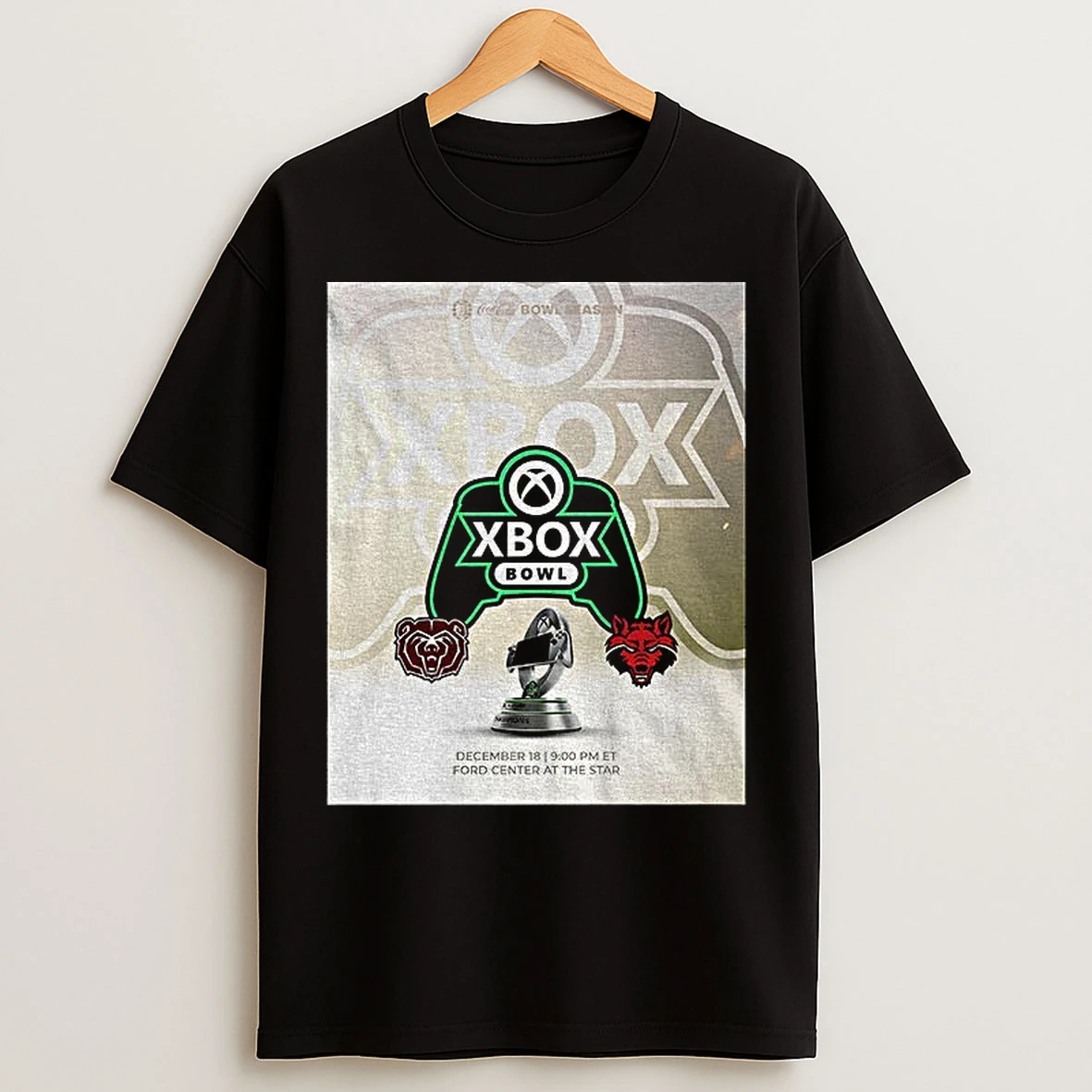 Classic Xbox Bowl Missouri State Bears And Arkansas State Red Wolves Football 2025 T Shirts