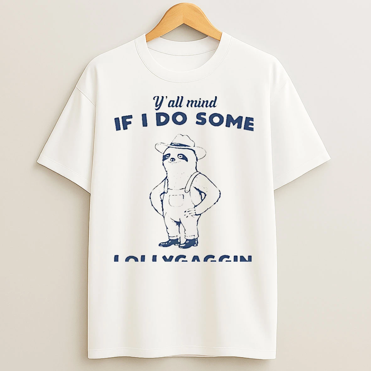 Classic Yall Mind If I Do Some Lollygaggin Sloth Christmas T Shirts