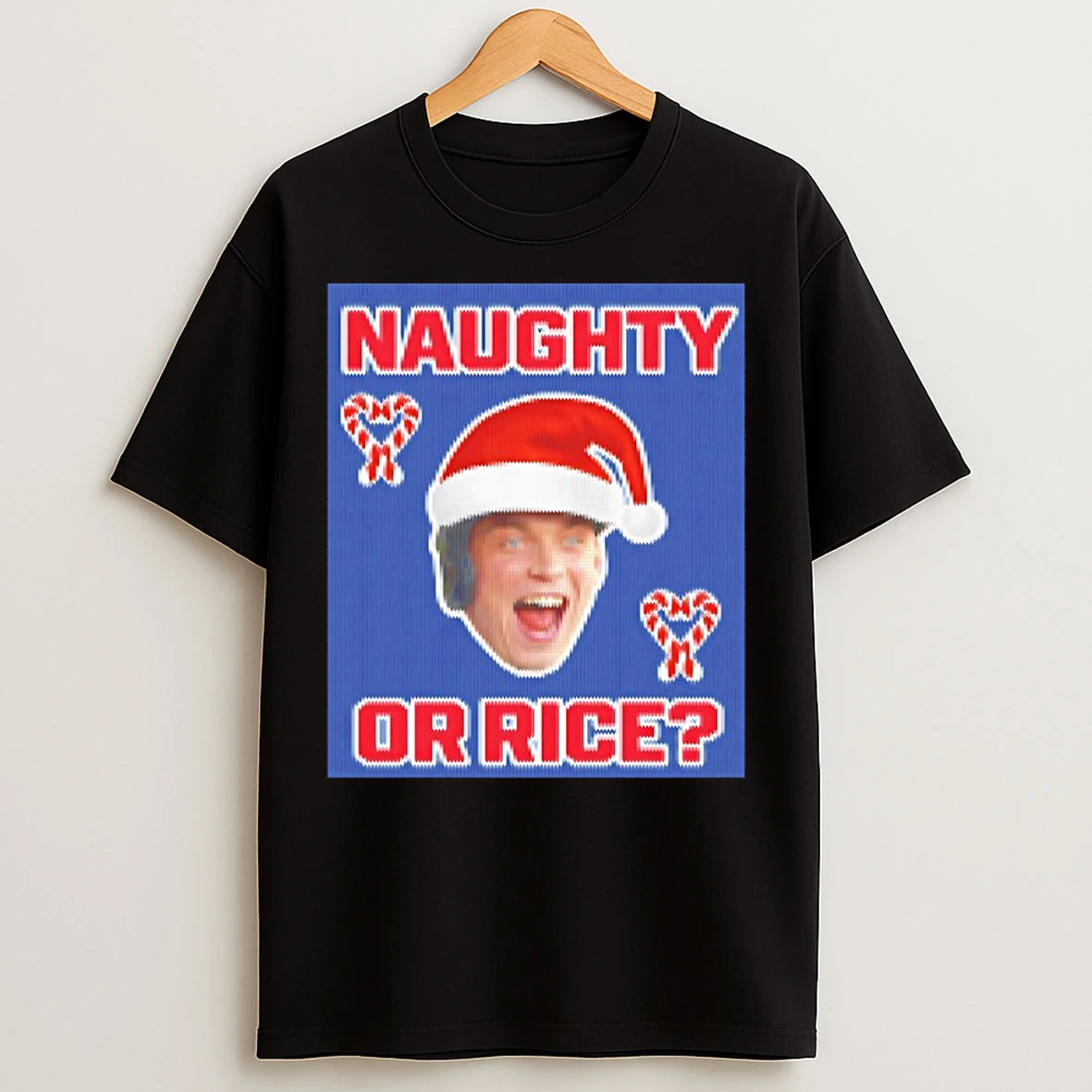 Classic Yankees Ben Rice Naughty Or Rice Ugly Christmas T Shirts