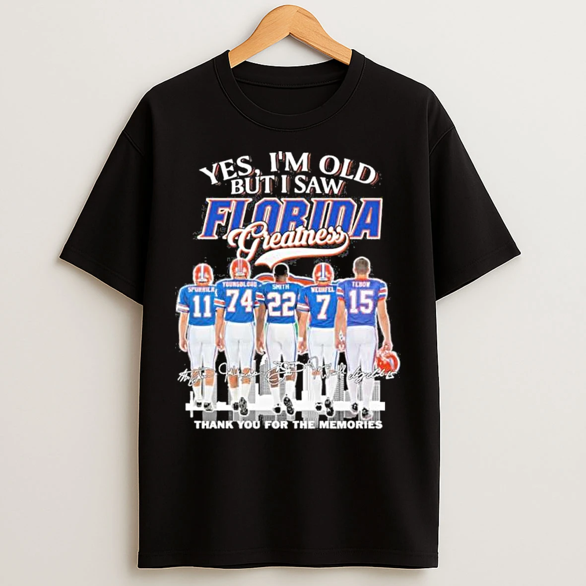 Classic Yes Im Old But I Saw Florida Gators Greatness Player T Shirts