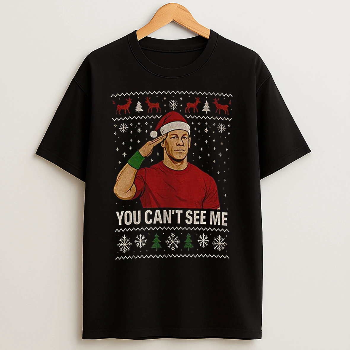 Classic You Cant See Me John Cena Holiday T Shirts