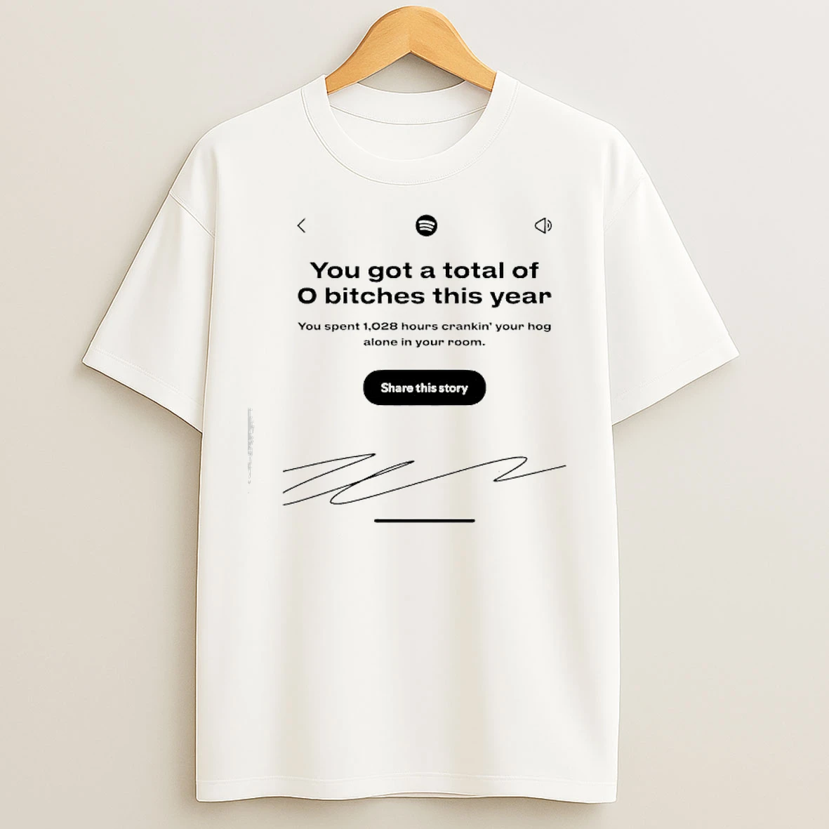 Classic You Got A Total Of 0 Bitches This Year Share This Story Signature T Shirts