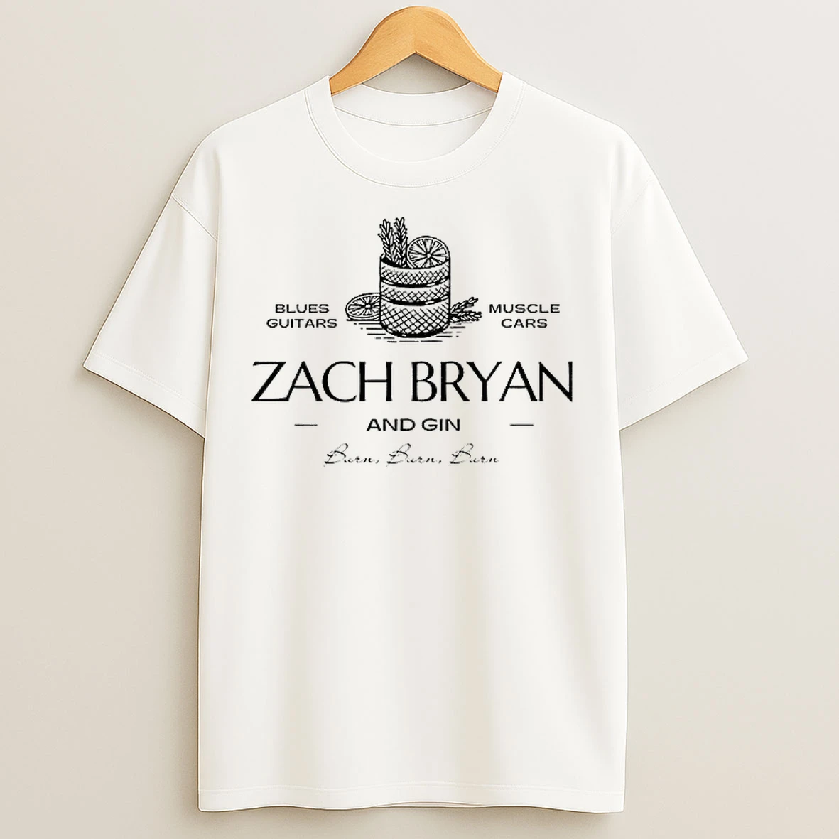 Classic Zach Bryan And Gin Burn Burn Burncountry Music T Shirts