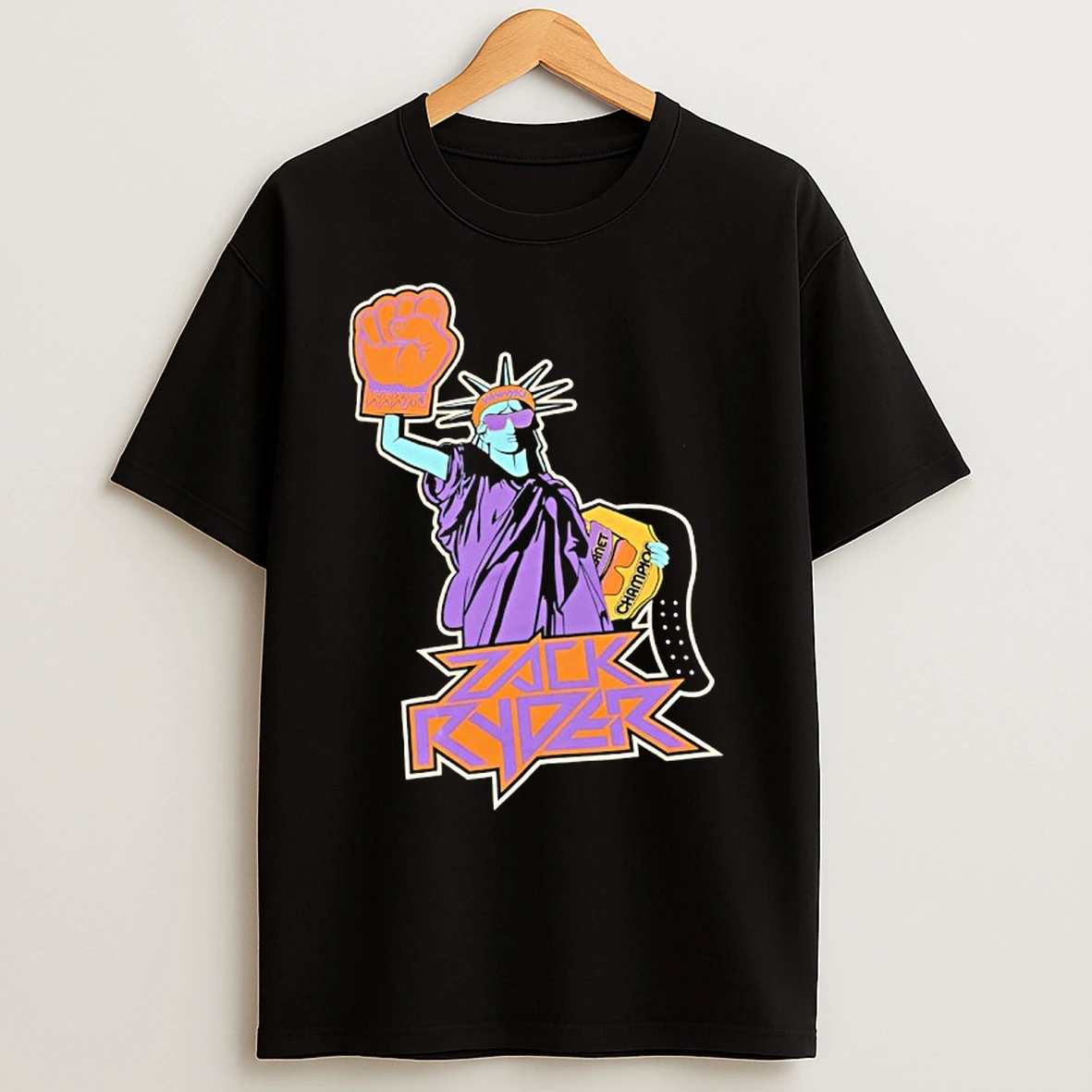 Classic Zack Ryder Champion Style Statue Of Liberty T Shirts
