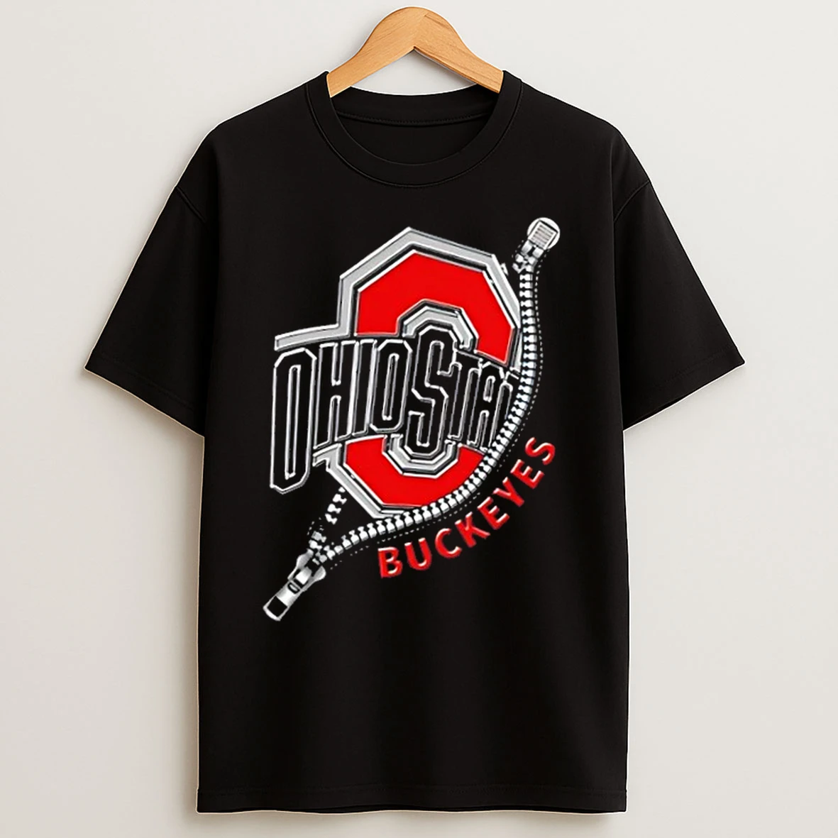 Classic Zipper X Ohio State Buckeyes Football Logo T Shirts
