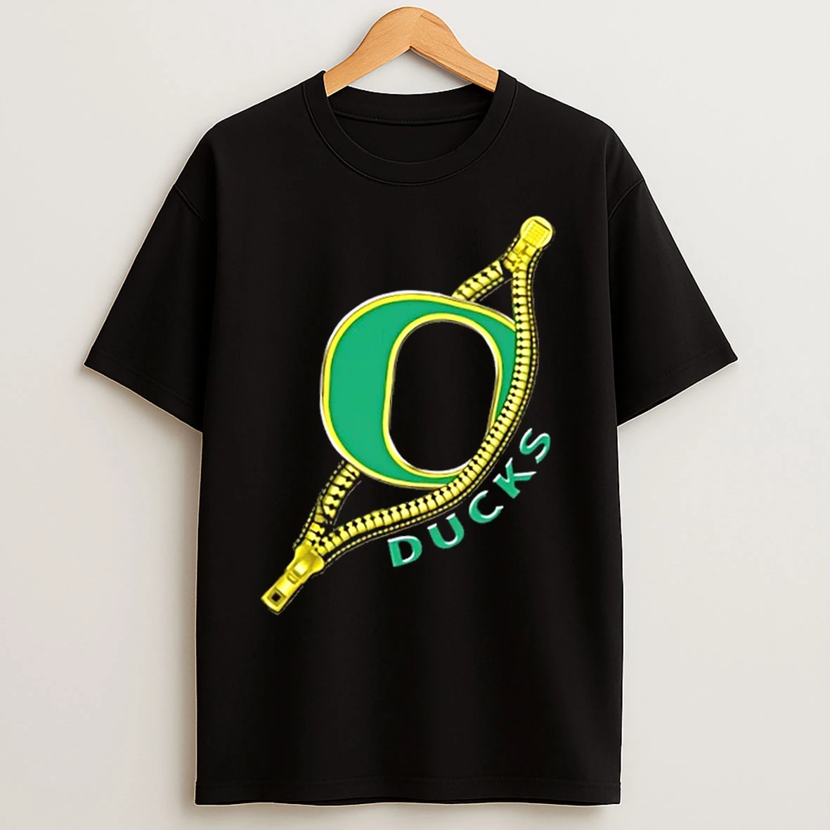 Classic Zipper X Oregon Ducks Football Logo T Shirts