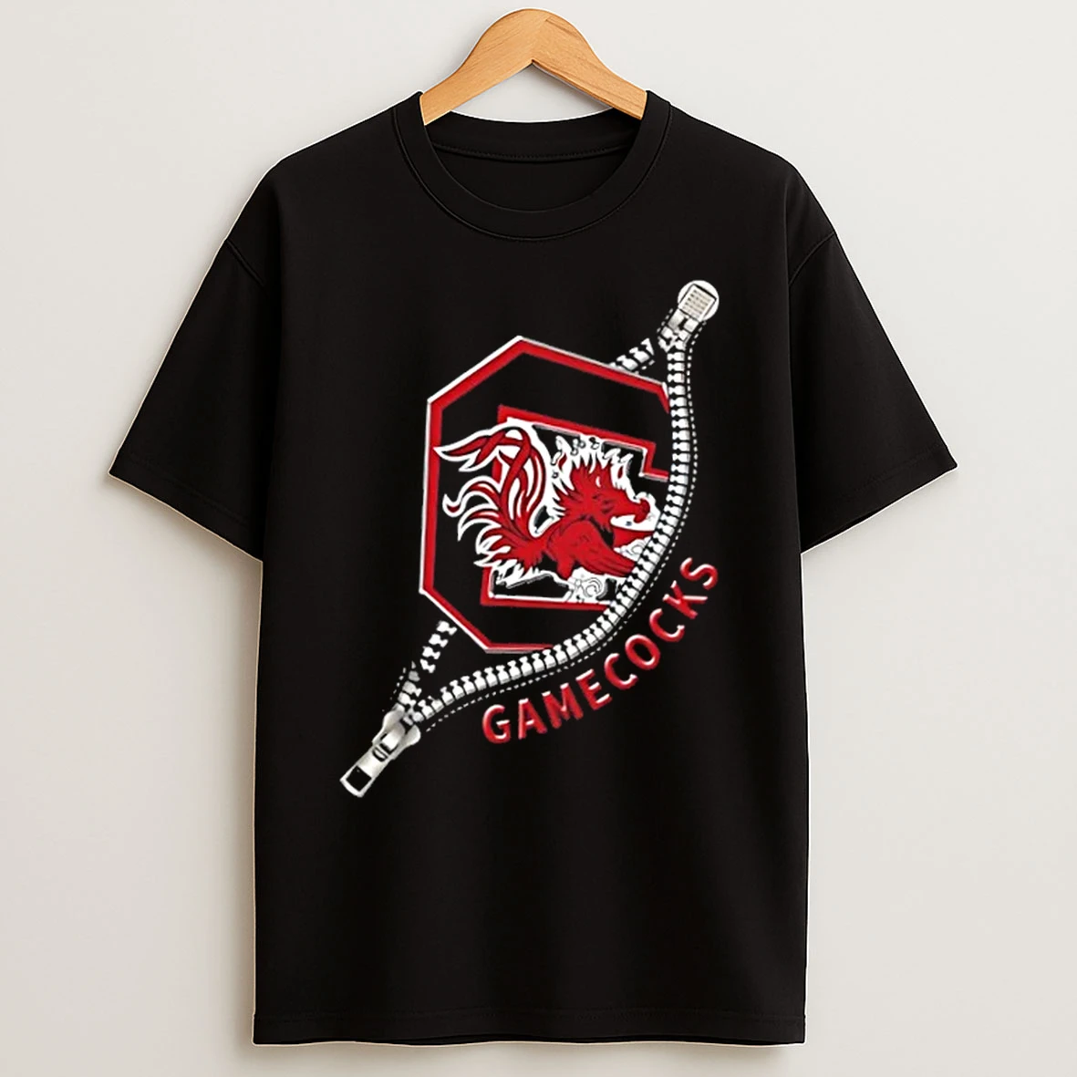 Classic Zipper X South Carolina Gamecocks Football Logo T Shirts