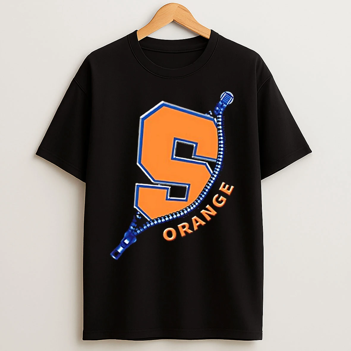 Classic Zipper X Syracuse Orange Football Logo T Shirts