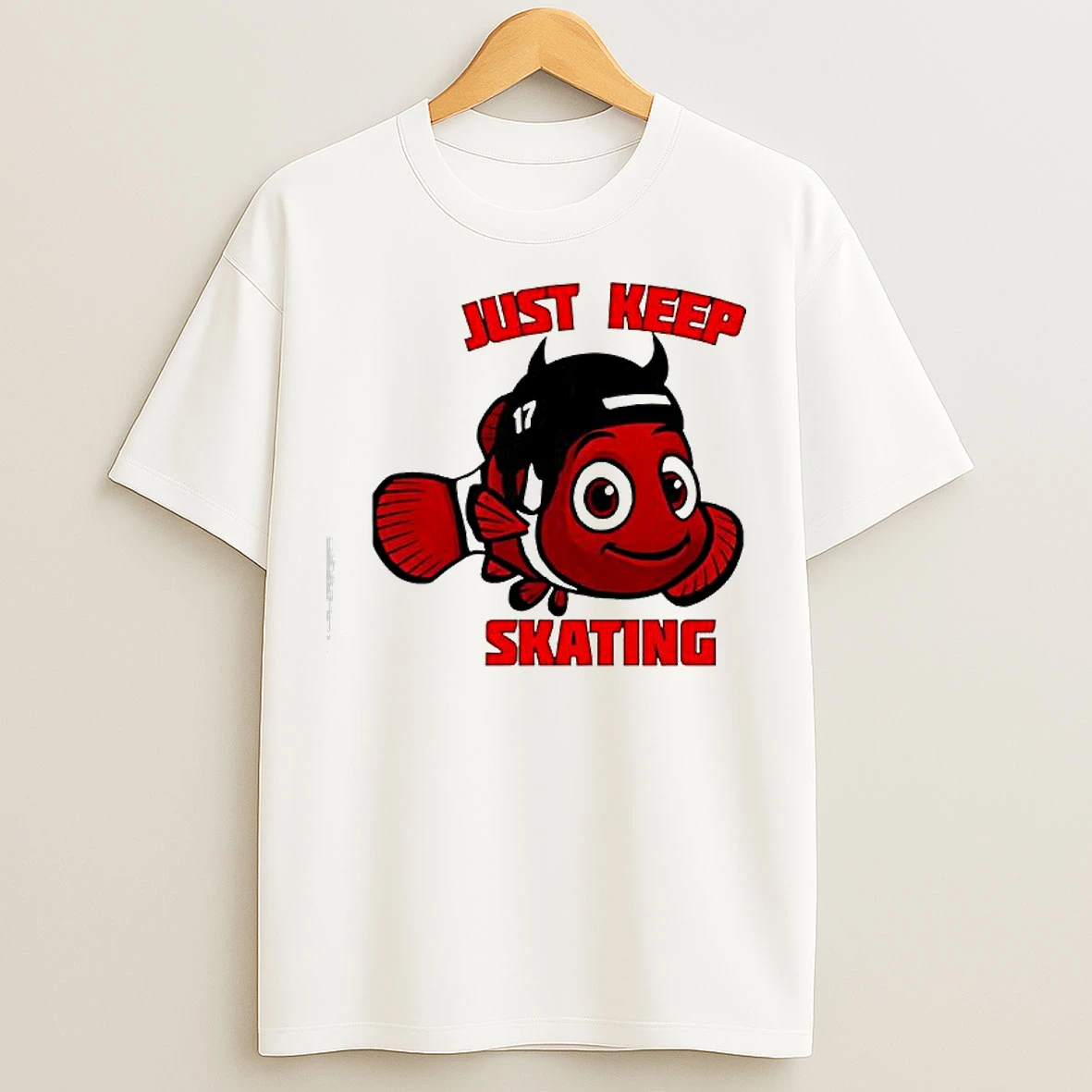 Classic Ew Jersey Devils X Nemo Just Keep Skating T Shirts