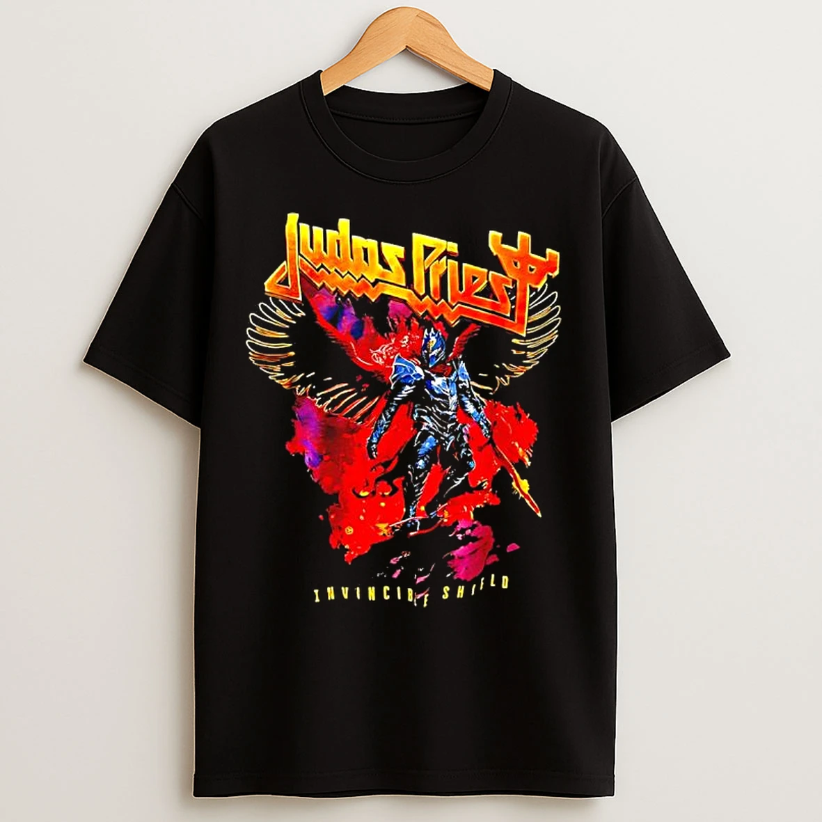 Classic Udas Priest Invincible Shield Graphic T Shirts