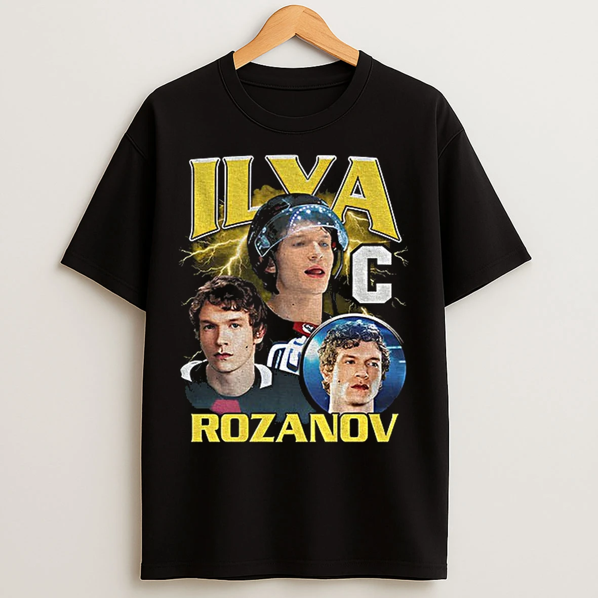 Classic Za0dwpvz Ilya Rozanov Hockey Retro Graphic T Shirts