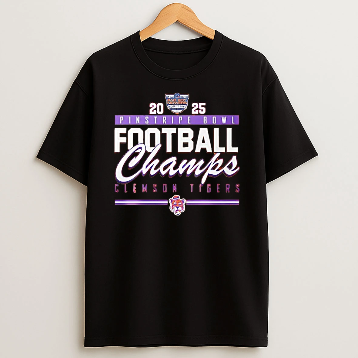 Clemson Tigers Pinstripe Bowl Champions 2025 Shirts