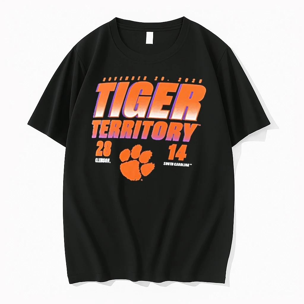 Clemson Tigers Vs South Carolina Gamecocks 2025 Tiger Territory Score 28 14 Shirts