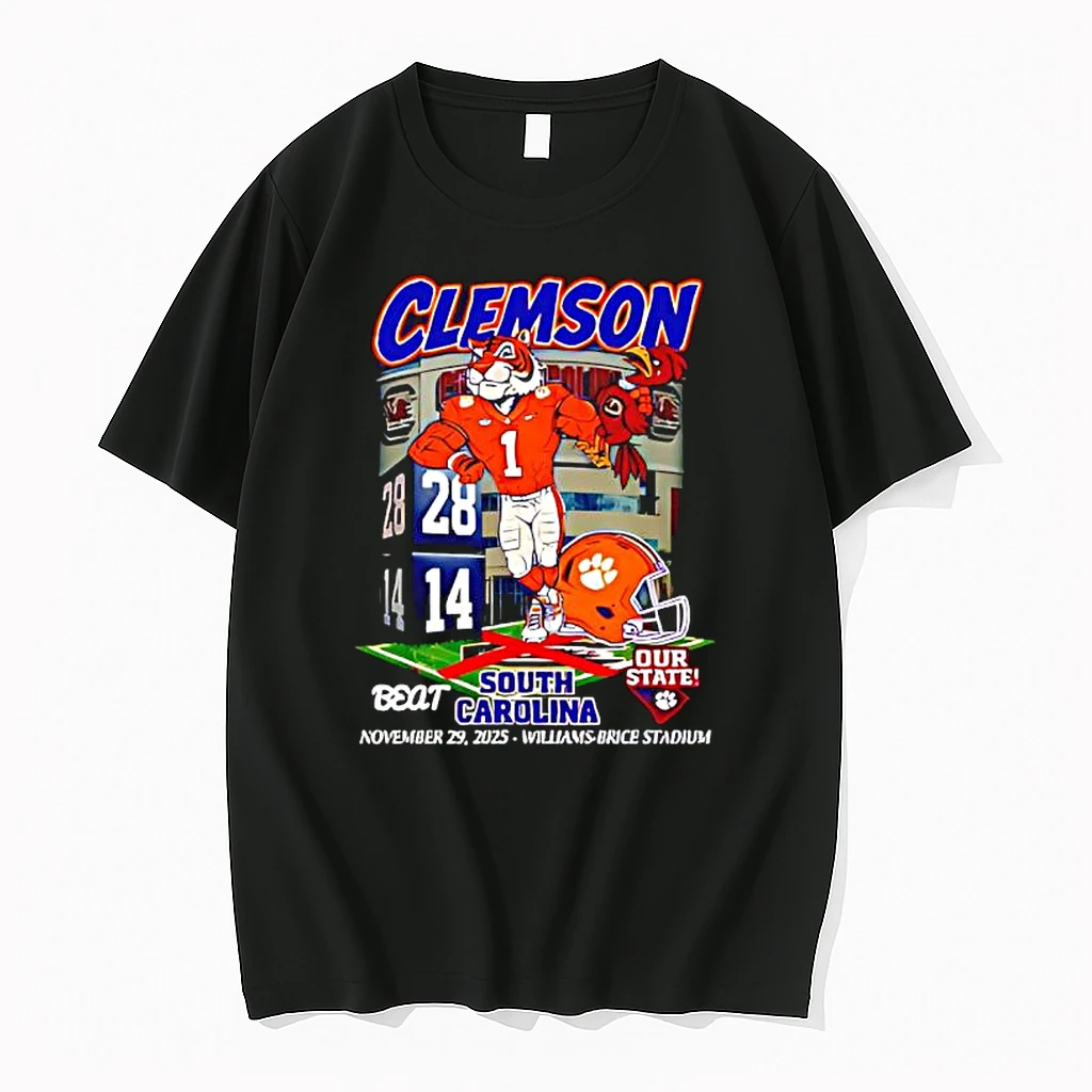 Clemson Tigers Vs South Carolina Beat South Carolina Nov 29th 2025 Williams Brice Stadium Shirts