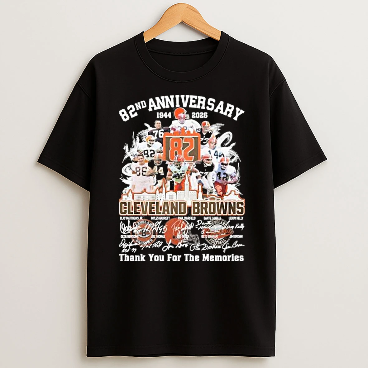 Cleveland Browns Team 92nd Anniversary 1944 2026 Thank You For The Memories Shirts