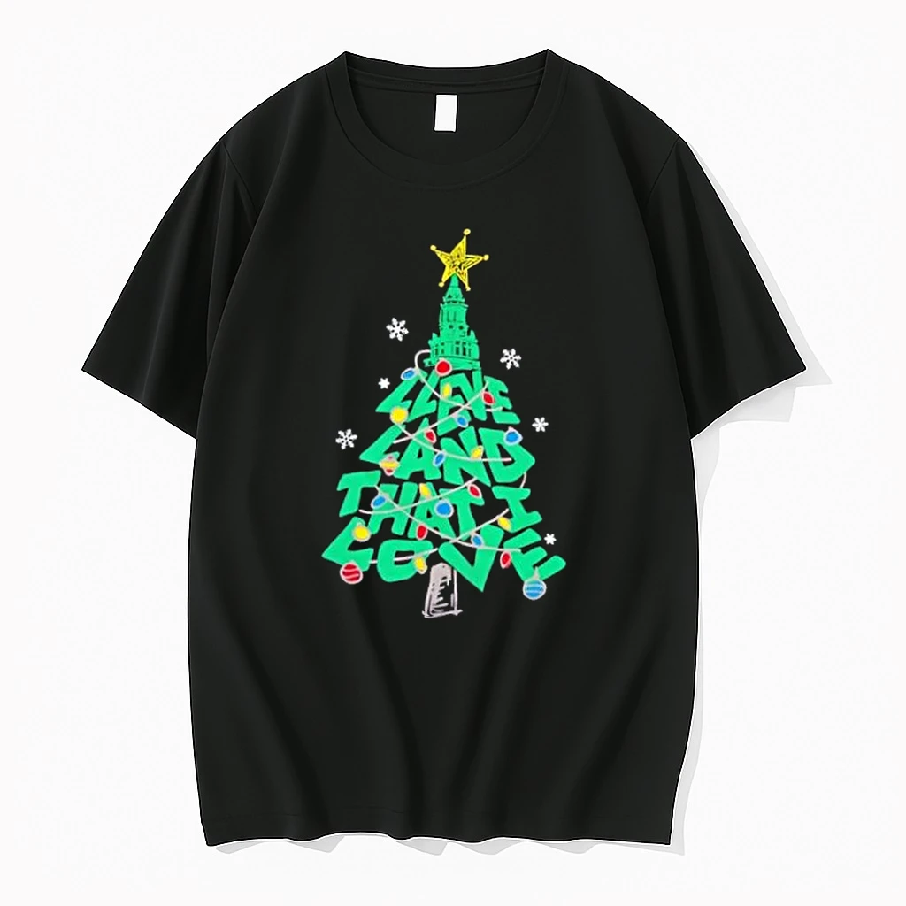Cleveland That I Love Christmas Tree Shirts