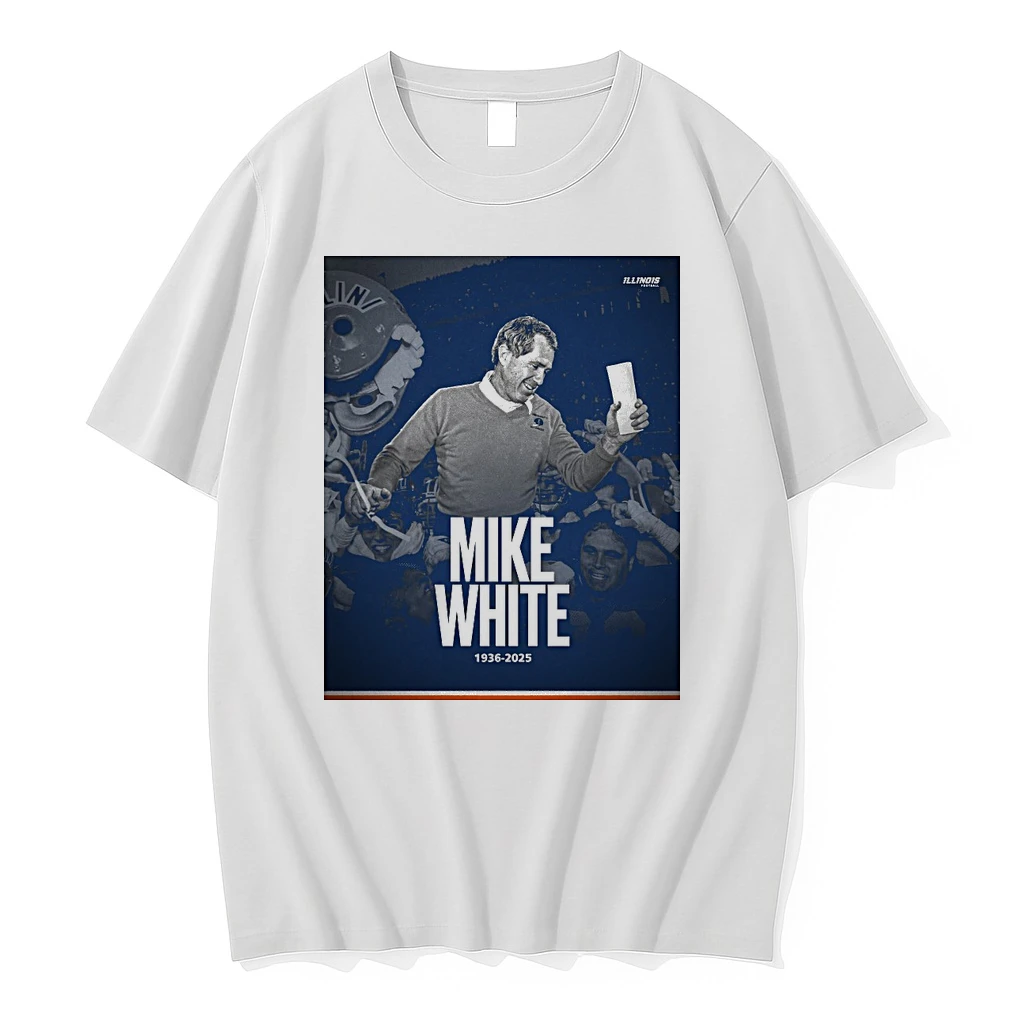 Coach Mike White %ce%b3co 1983 Big Ten Champions Illinois Football Shirts