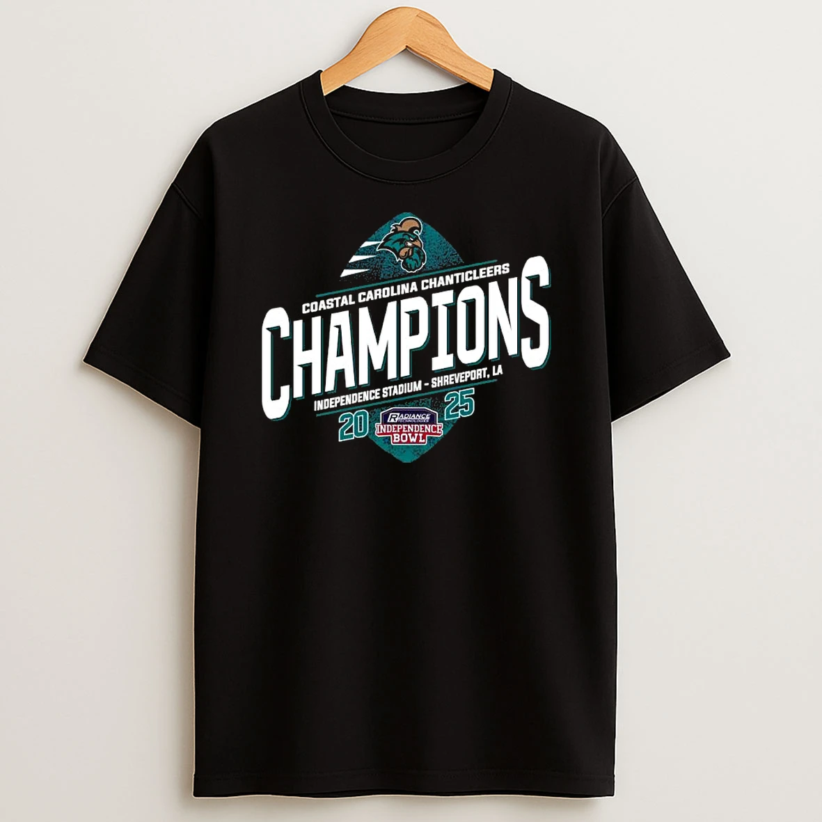 Coastal Carolina Football 2025 Independence Bowl Champions Shirts