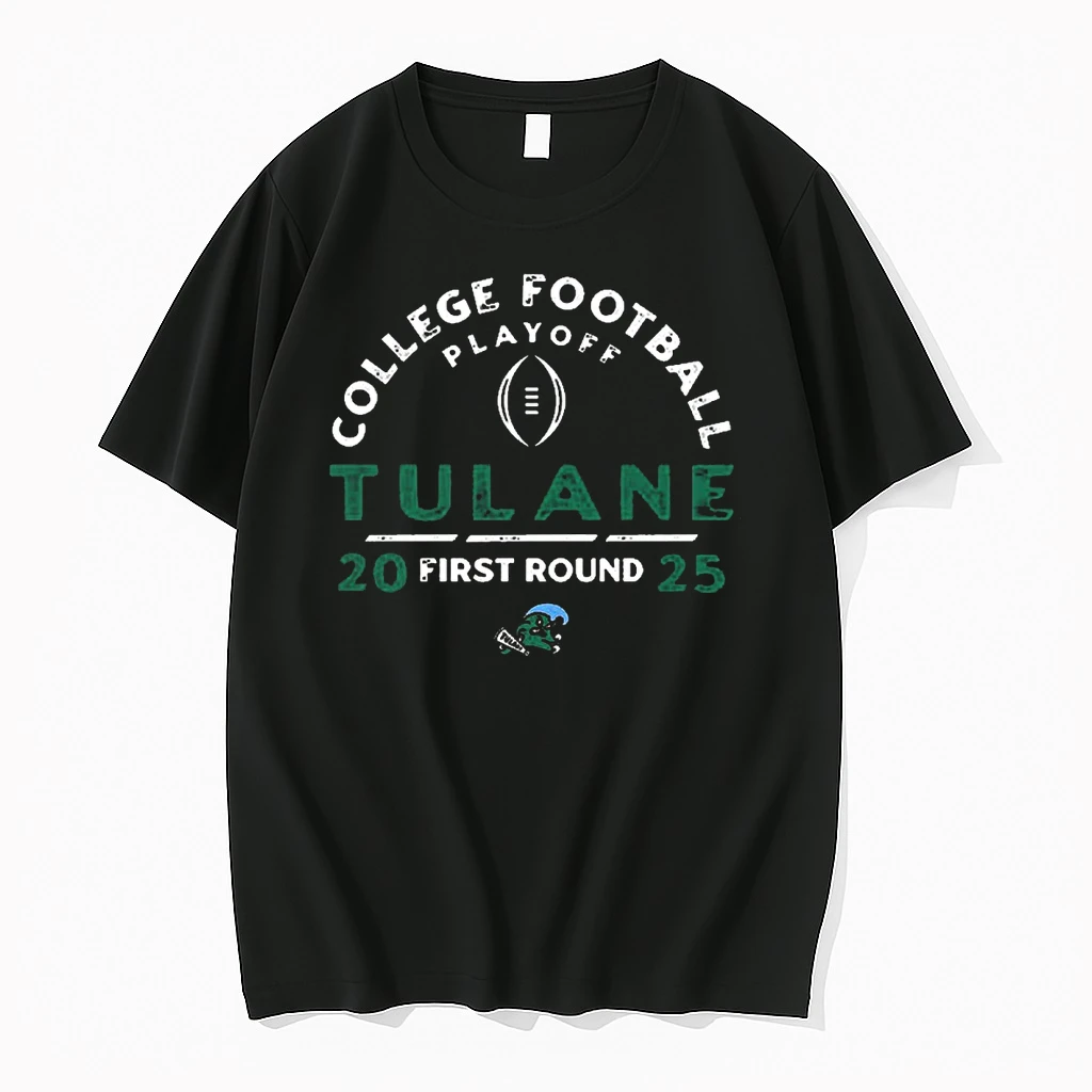 College Football Playoff 2025 First Round Tulane Green Wave Shirts