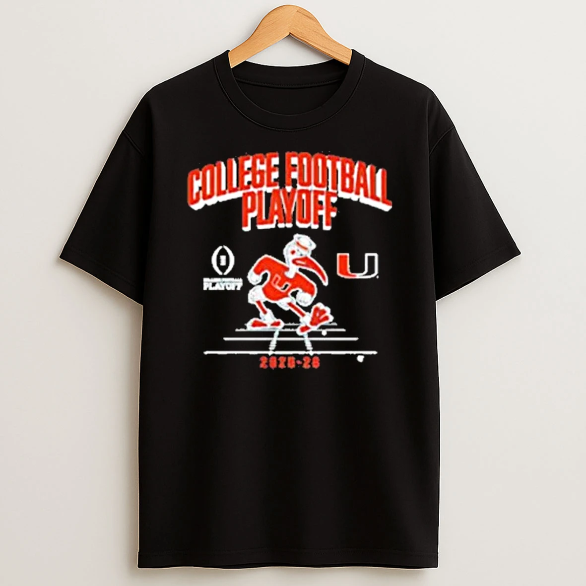 College Football Playoff Miami Hurricanes Football 2025 Cfp Mascot Shirts