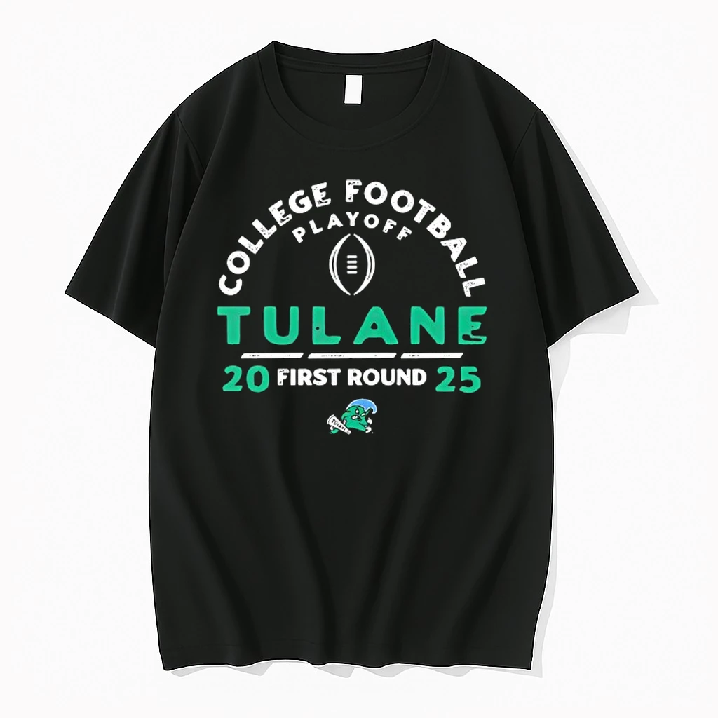 College Football Playoff Tulane Green Wave First Round 2025 Shirts