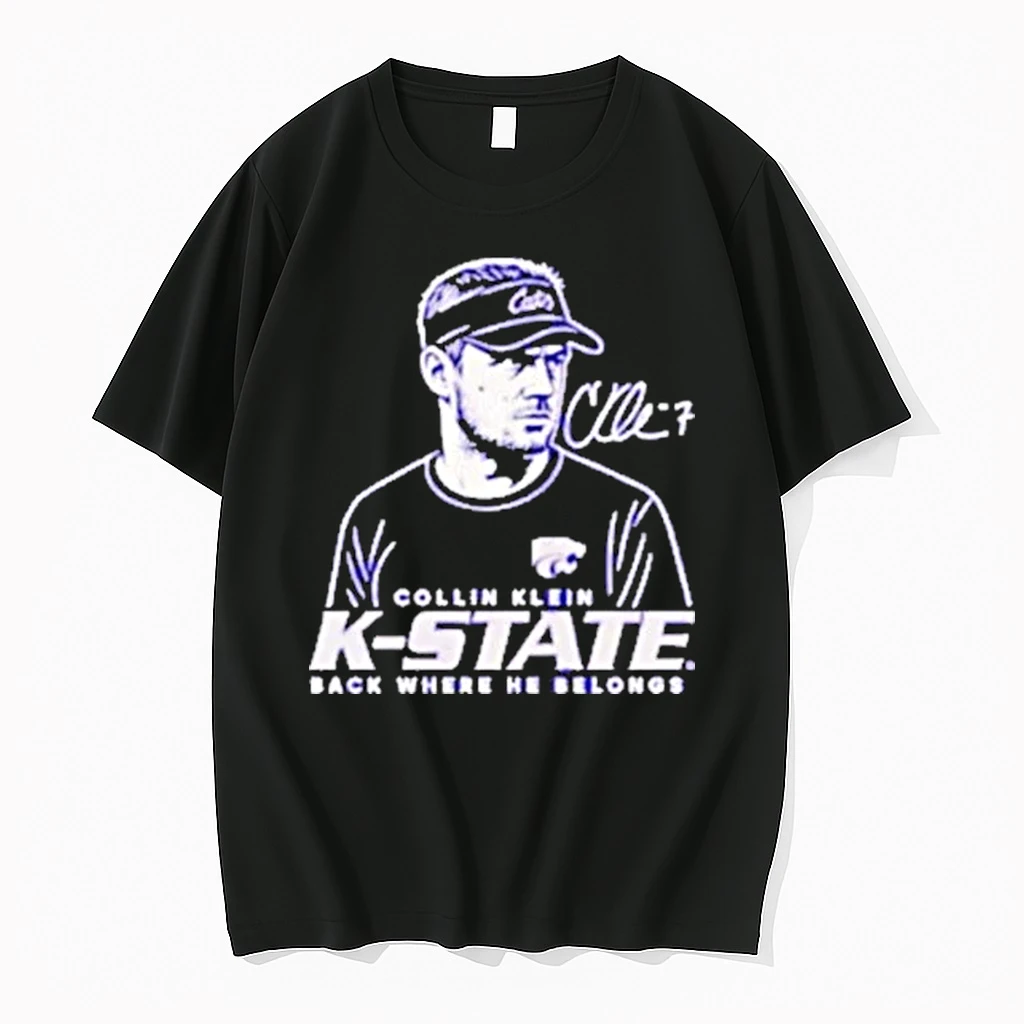 Collin Klein K State Wildcats Caricature Signature Shirts