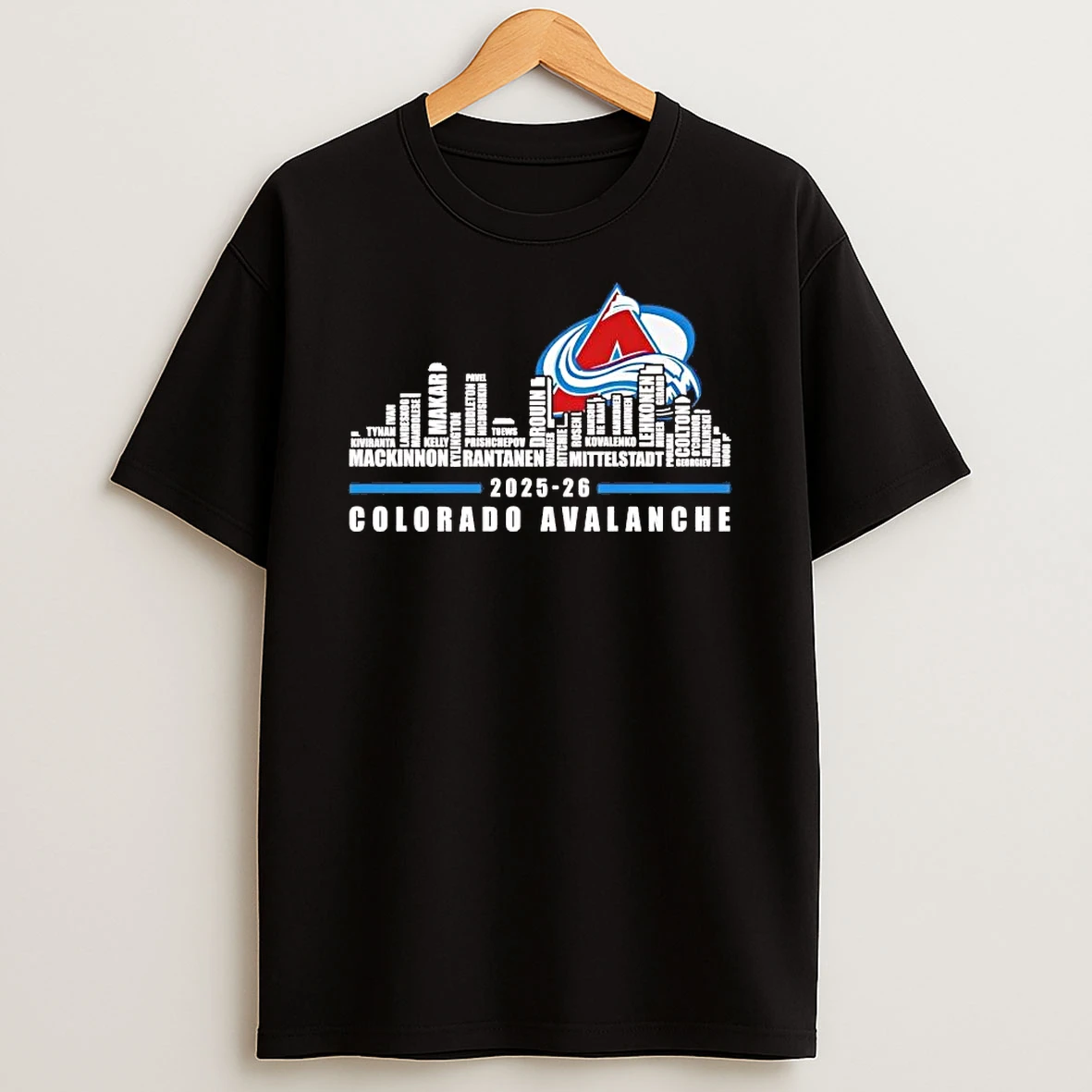Colorado Avalanche 2026 Players Names Skyline Shirts