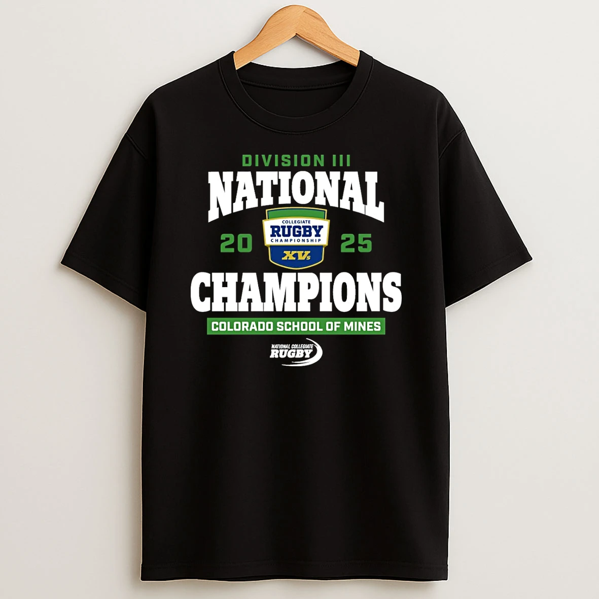 Colorado School Of Mines 2025 Rugby Championship Division Iii National Champions Shirts