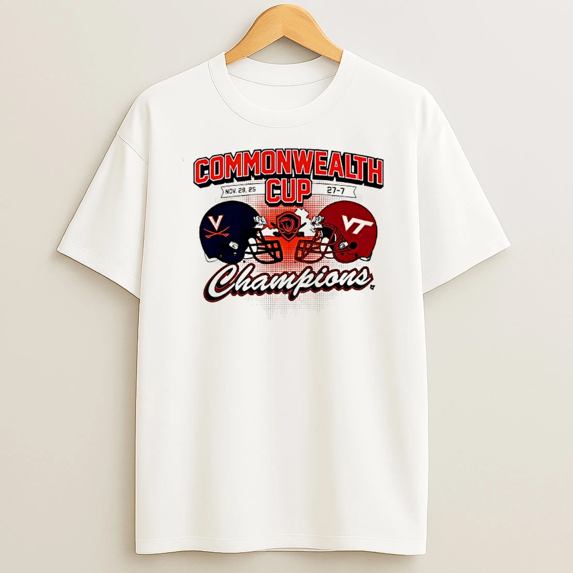 Commonwealth Cup Virginia Cavaliers Vs Virginia Tech Hokie Champions Shirts