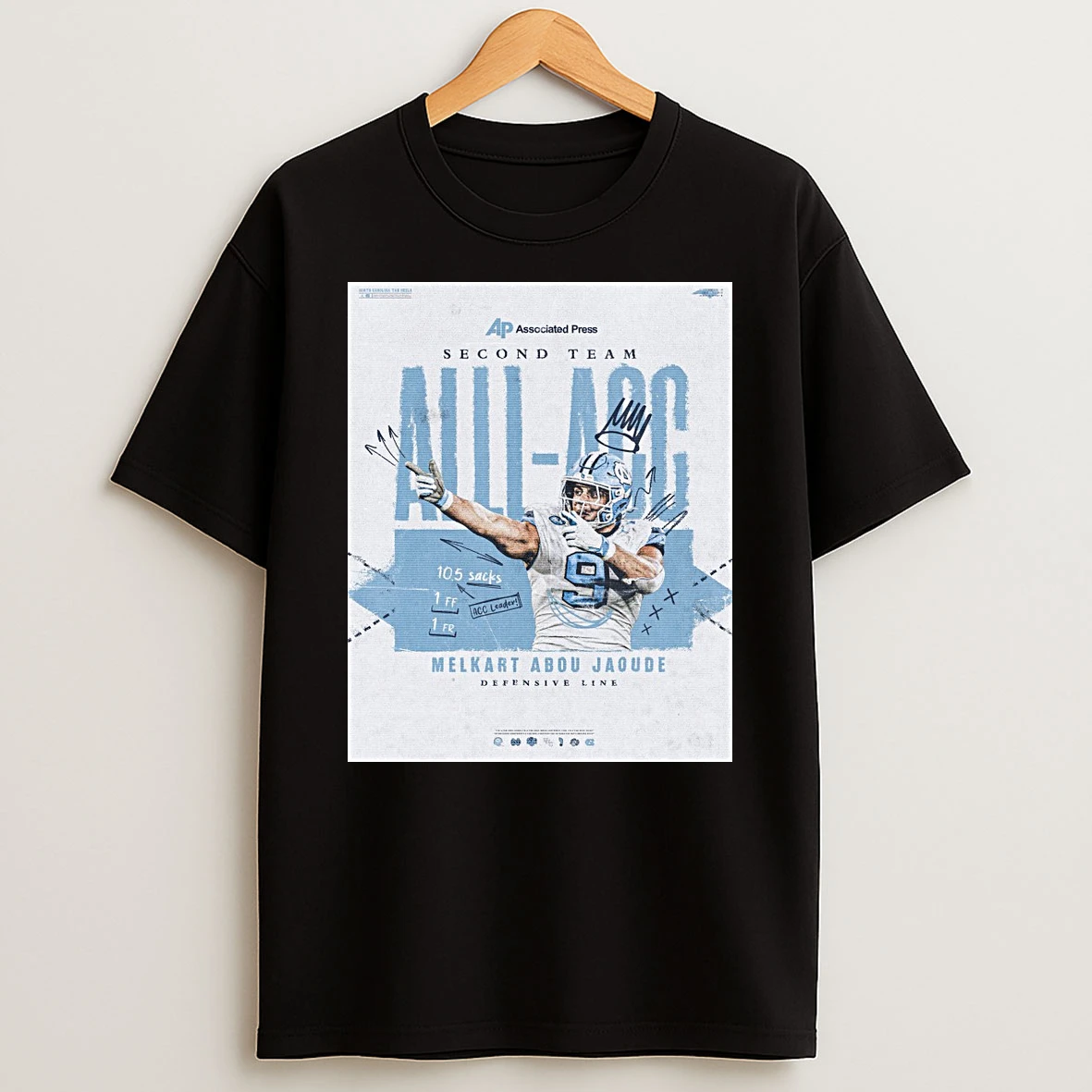 Congratulations Melkart Abou Jaoude Carolina Football Second Team All Acc Shirts