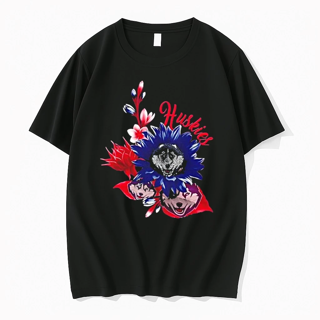 Connecticut Huskies Football X Sunflower Floral Shirts