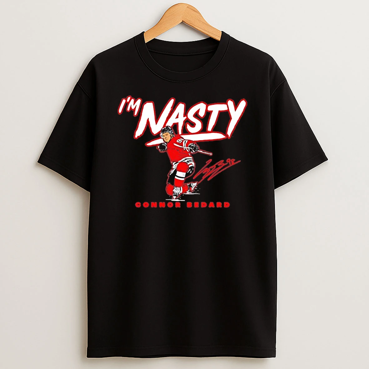 Connor Bedard Chicago Blackhawks Im Nasty Signature Shirts