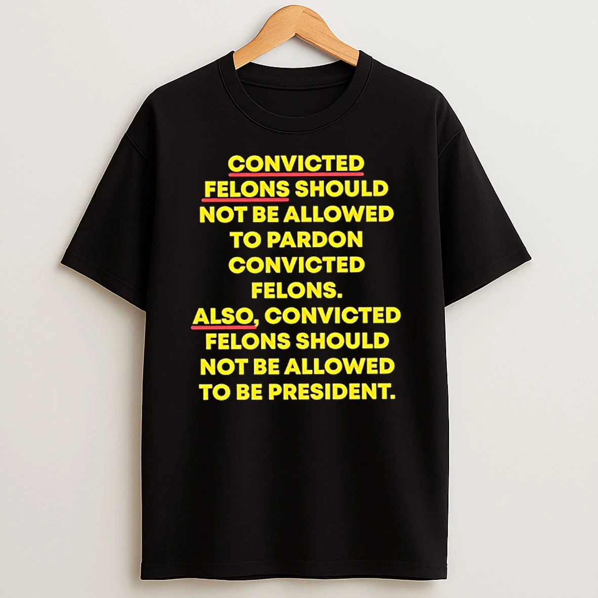 Convicted Felons Should Not Be Allowed To Pardon Convicted Felons Shirts