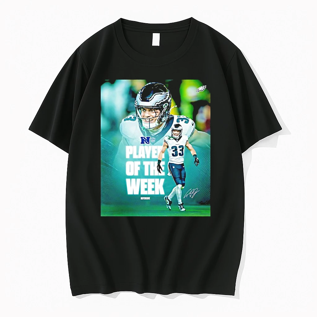 Cooper Dejean 2025 Nfc Defensive Player Of The Week Signature Shirts