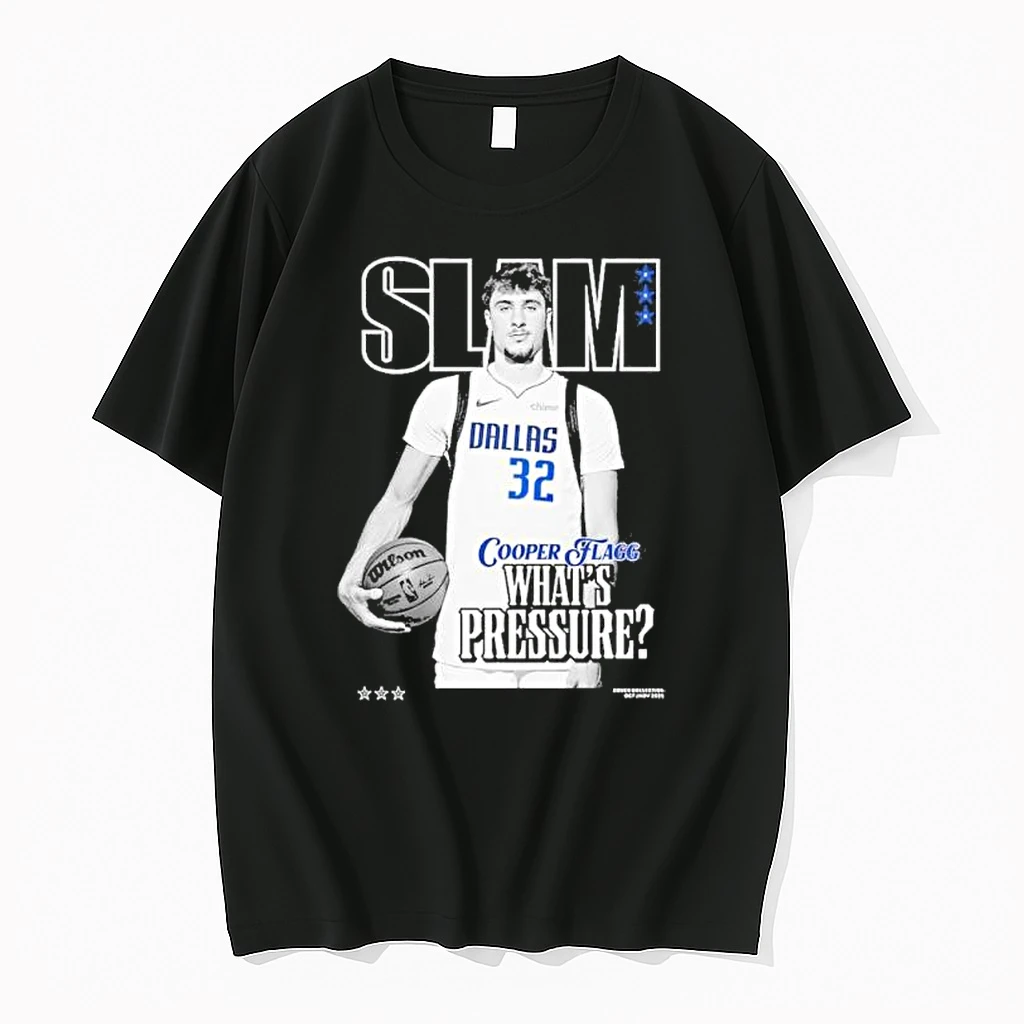 Cooper Flagg Dallas Mavericks Slam Whats Pressure Shirts