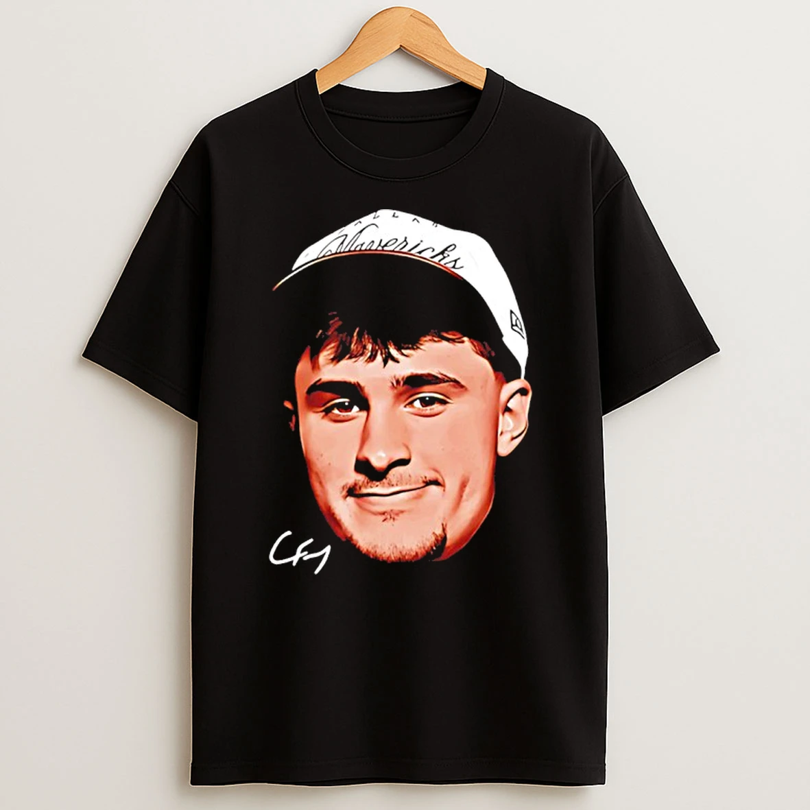 Cooper Flagg Dallas Mavericks Big Face Signature Shirts
