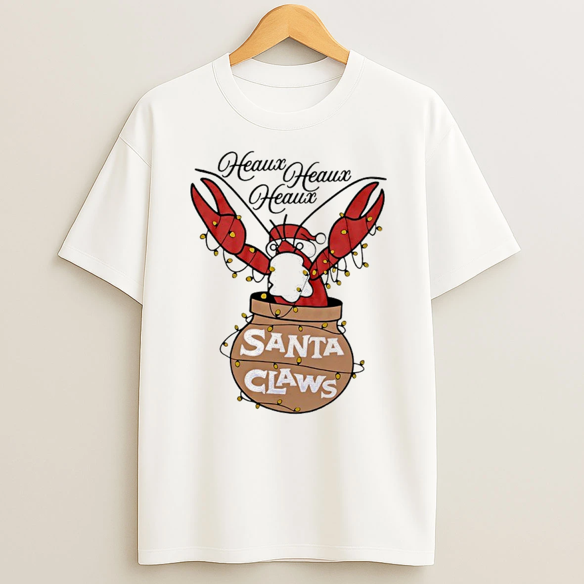 Crawfish Santa Claus Heaux Shirts